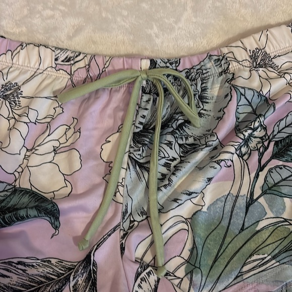 Linea Donatella Purple Tropical Cami & Shorts Pajama Set - Picture 10 of 16